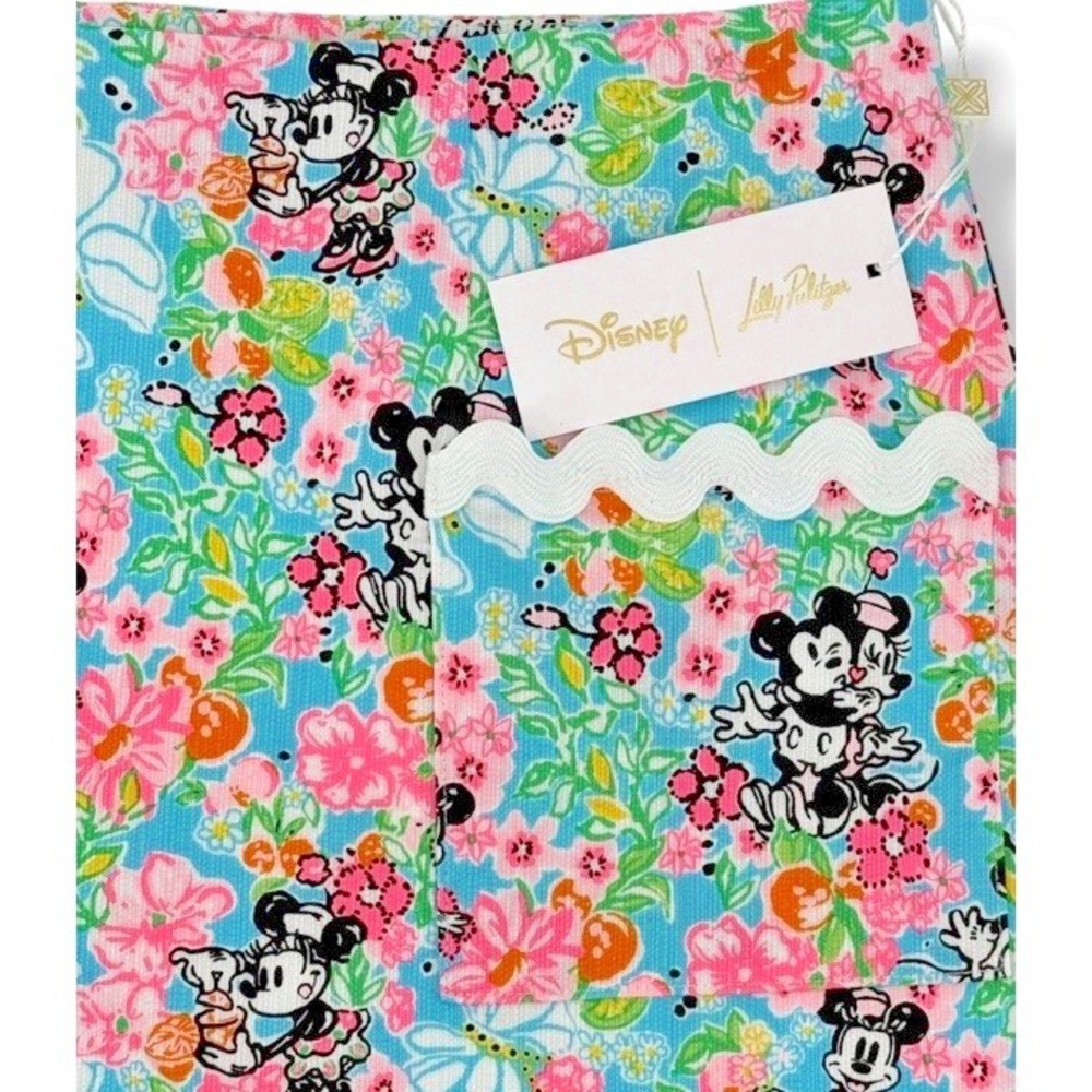 Lilly Pulitzer Lilly Hearts Disney Gardner Skort Skirt 4 Minnie Mickey Flowers - Picture 3 of 5